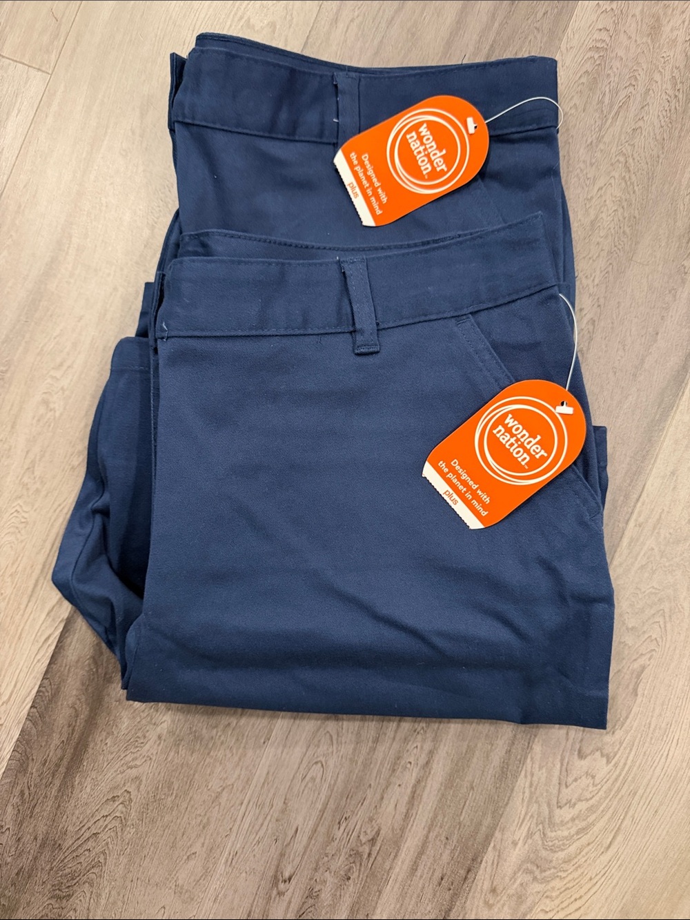 NWT - Girls 20 plus Wonder Nation Bermuda Navy Shorts (Lot 2)